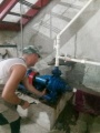 Сотрудниками МУП "ЖКХ Тбилисского сельского поселения" произведены работы по замене насосного агрегата на насосной